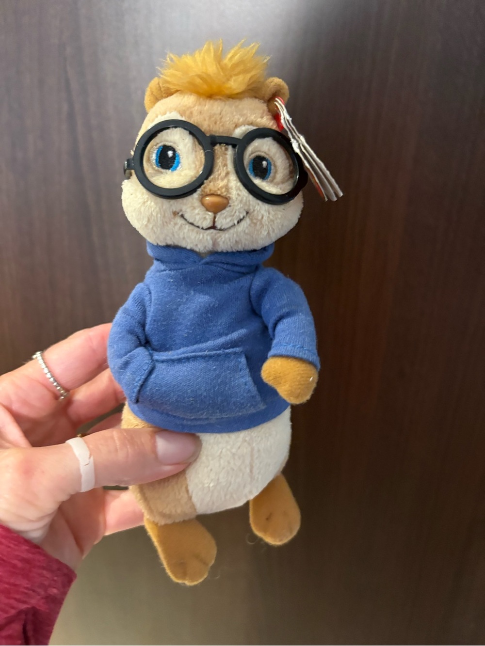 TY Beanie Baby - SIMON the Chipmunk (Alvin & the Chipmunks -Movie) (7 inch) MWMT